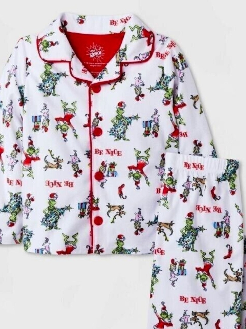 Kids' Grinch Holiday Pajama Set